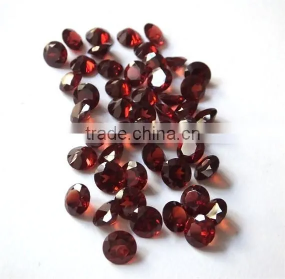 High Quality Gemstone Collection, Garnet Round Faceted Cut Loose Gemstones photo-3