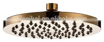 Round Shape Adjustable Gold Color Shower Head
