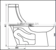 Siphonic One Piece Bathroom Sanitary Toilet photo-3