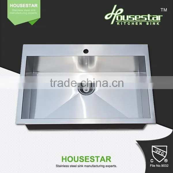 High Quality Wholesale Price Topmount Single Bowl Stainless Steel Kitchen Sink With Sound Deadening Pads And Coating - TR3220 photo-3
