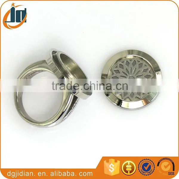 Fashion Stainless Steel Locket Ring, Flowers Ring, Perfume Ring photo-6