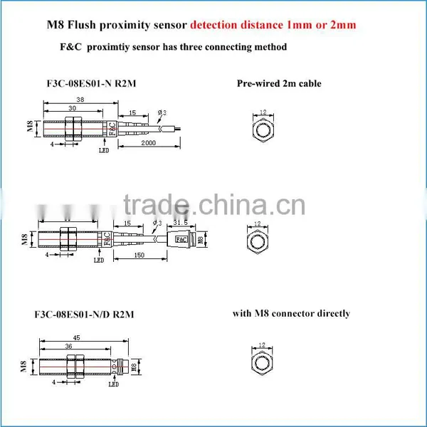 M8 Short Body 12-24vdc PNP Proximity Sensor for Sales photo-4