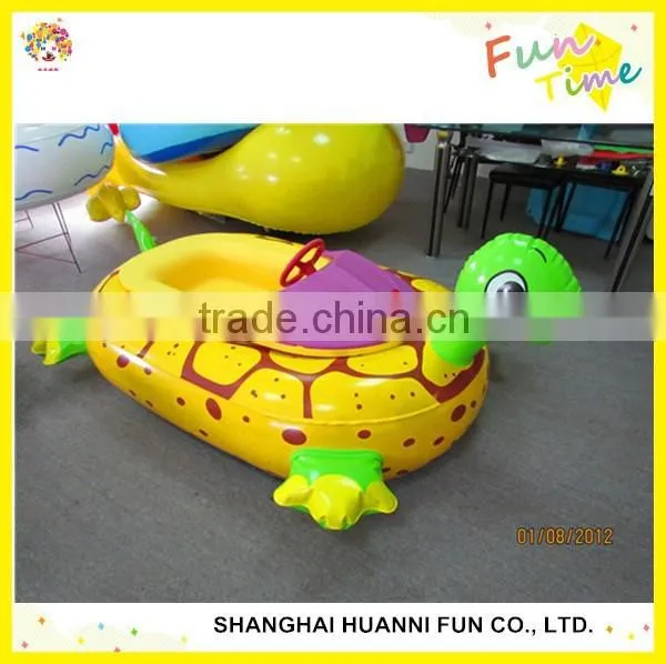 2015 Wholesale Water Motorized Electric Kids Bumper Boat With Turtle Tube Price photo-4