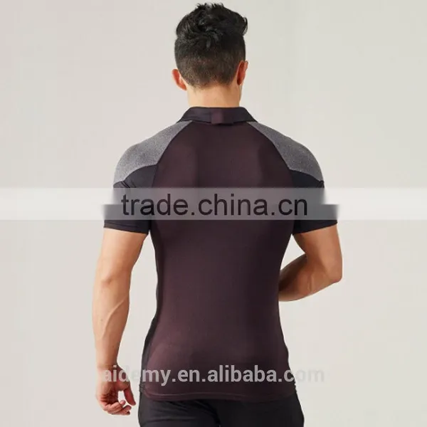 Dri Fit Shirts Wholesale Fitness Fashion Polo Shirt ,seamless Sport Shirt photo-4