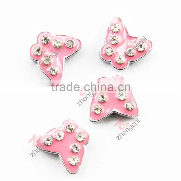 Metal Cute Butterfly Square Hole Spacer Charm Beads photo-6