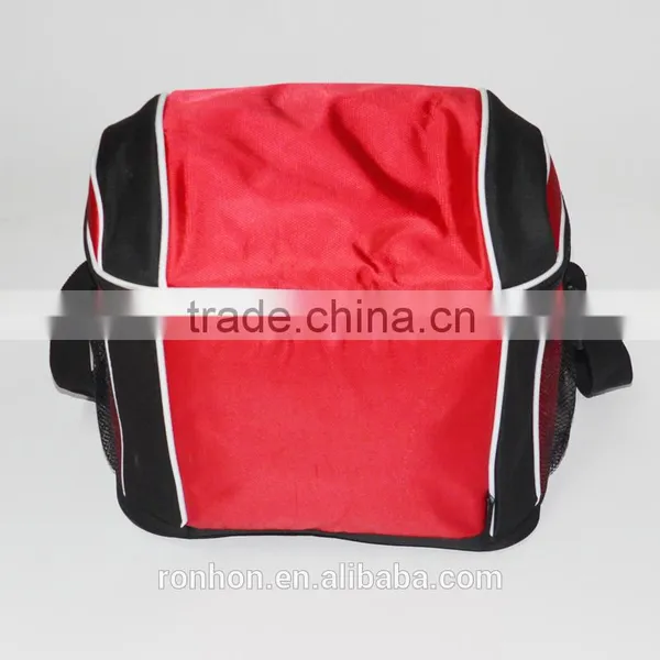 Polyester Canvas Red Color Multi-use Cooler Bag photo-3