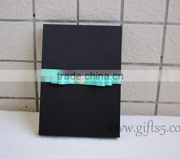 Elegant Black Wedding Invitation Box photo-2
