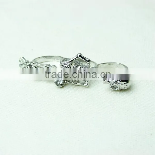 Jewellery Gold Human Skeleton Wedding Rings photo-3