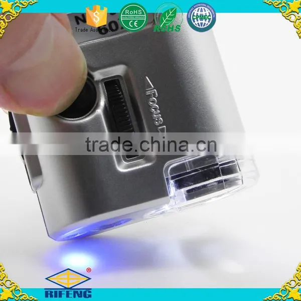 60x Pocket Microscope With Led/ uv Lamp photo-3