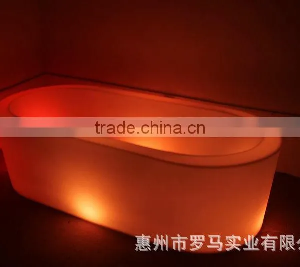 New Fashion Light Eco-friend Waterproof Plastic Bathtub Color Changing Led Tubs/2016 Hot Sale Comfortable and Colorful Led Tub photo-3
