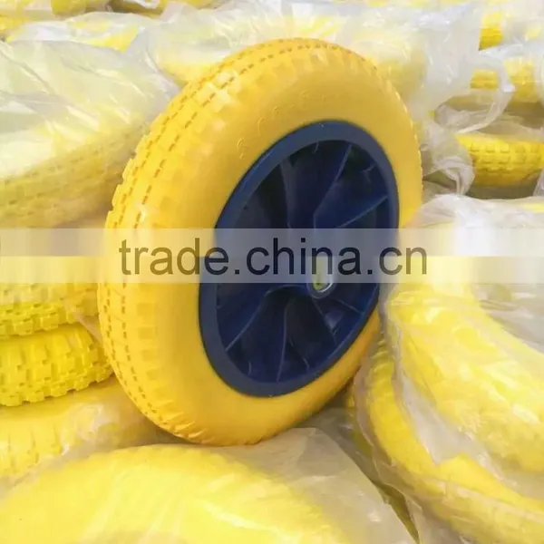 Flat Free PU Foam Wheel for Lawn Mower