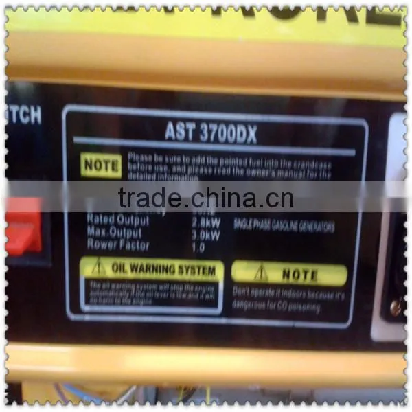 High Quality Portable 2.0kw Gasoline Generator Set Astra 3700 photo-4