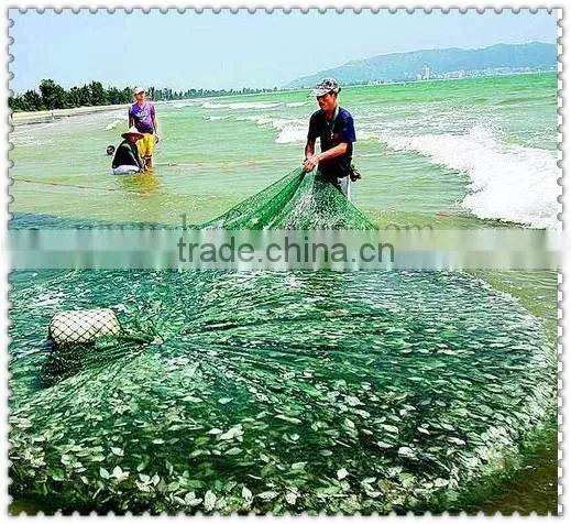 China Factory Anti Slip Used Commercial Gill Net Nylon Monofilament Knotted Fishing Nets for Fish Farming photo-3