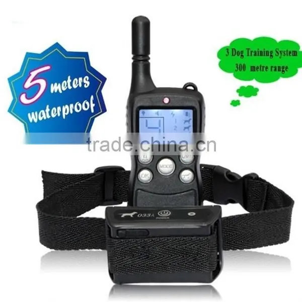 Wholesale 300M High Quality Remote Dog Training Dog Collar With LCD Display for 3 Dogs photo-3