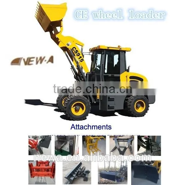 2016 Hot Sale 1.5ton CE Mini Wheel Front Loader photo-3