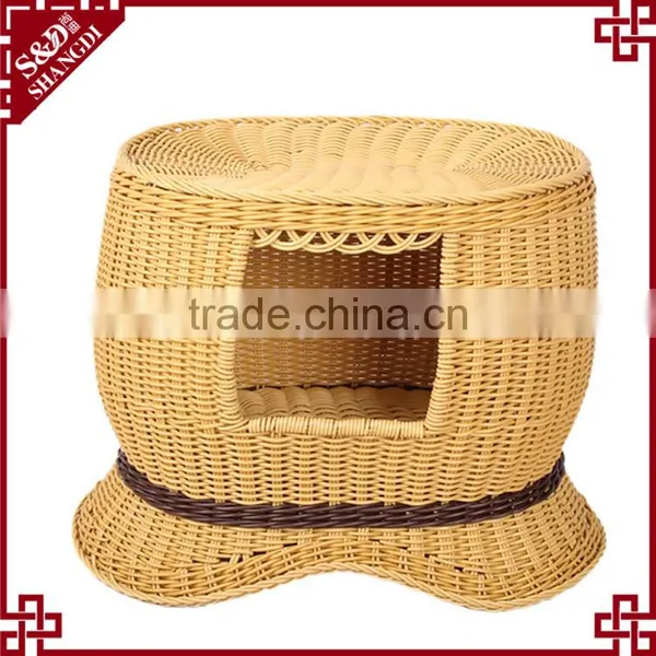 Latest Wicker Hand Made Cat Pet Product Two-tier Cat Beds Wholesale photo-3