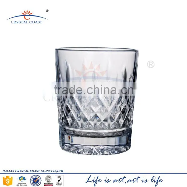 ANTIQUE CRYSTAL THICK STEMLESS WINE GLASSES photo-3