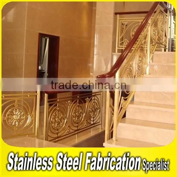 Brass Finish Customed Aluminum Railing Baluster photo-2
