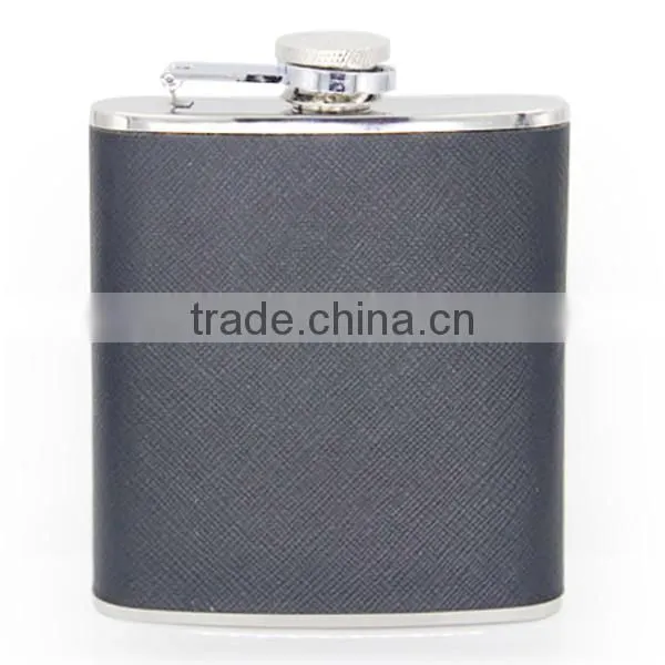 Hip Flask Leather Wrapped Flagon With High Quality Stainless Steel photo-2