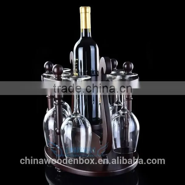 Elegant Wooden Wine Racks,single Animals Bottle Wine Rack Decorative Black Single Bottle Wine Rack photo-2