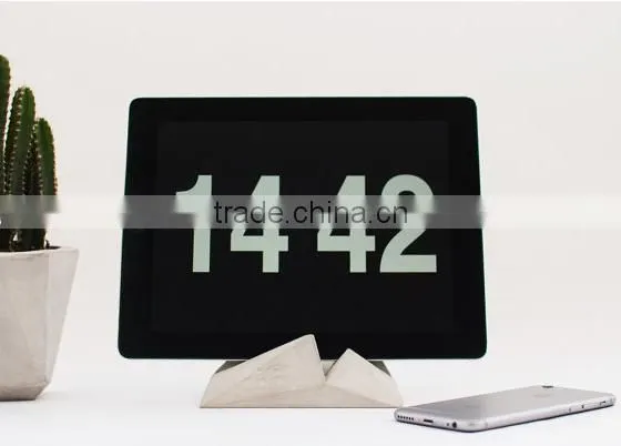 Office Set Modern Concrete Ipad Stand Cement Phone Holder for Table Deco photo-4