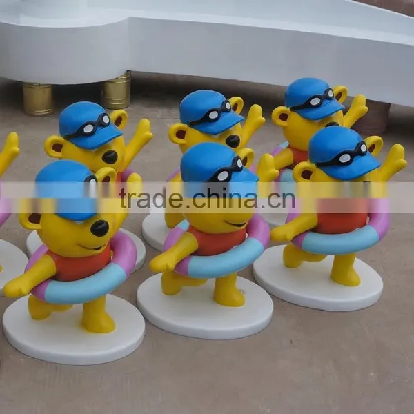 Fiberglass Cartoon Bear Statue photo-5