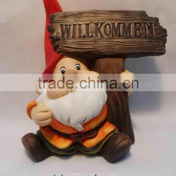 Ceamic Welcome Gnome SN1042