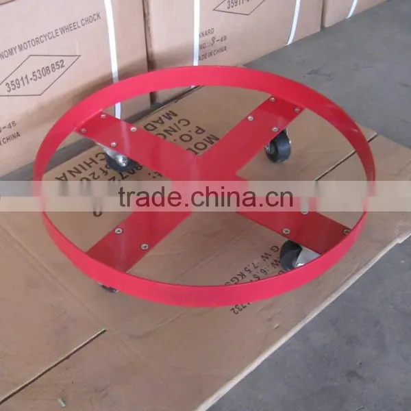 300kg Heavy Duty Material Handling Tool Round Barrel Steel Oil Drum Dolly photo-4