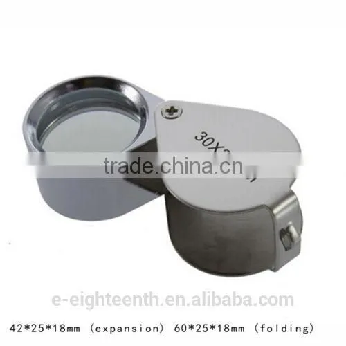 2016 New Mini Glass Magnifying Magnifier Jeweler Loupe Model 30x 21mm photo-2