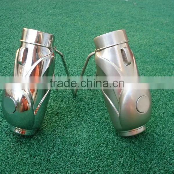 High End Wholesale Gofl Gift Metal Material Golf Bag Brush Pot photo-5