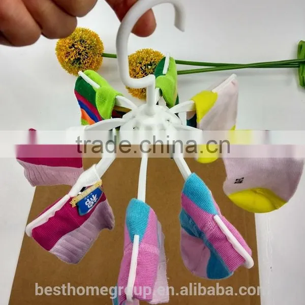 Hot Sell ,cheapest Than All! 8 Plastic Pegs, Plastic Hanger\drying\dryer Hanger for Socks ,only Single Hand Use