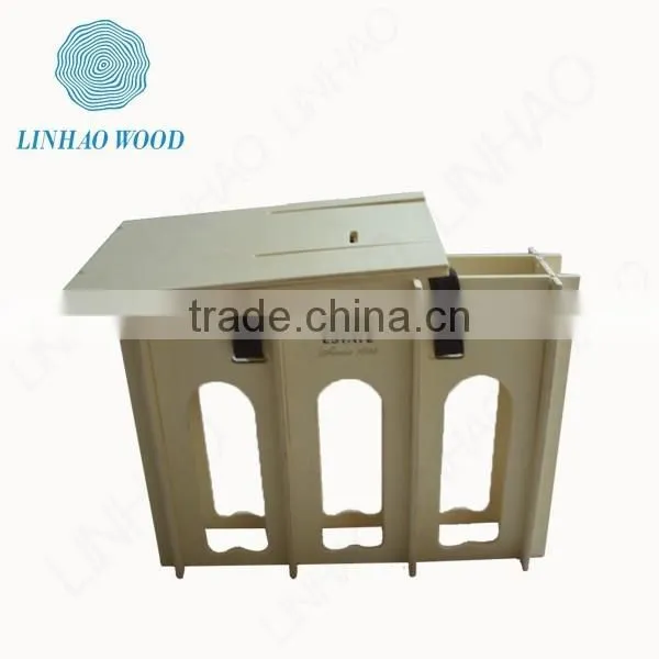 China 3 Bottles Wood Wine Box photo-6