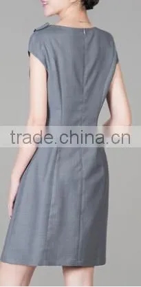 2016 New Summer Professional Corset Short Sleeve Formal Wrap Skirt for Women Office Ladies photo-3