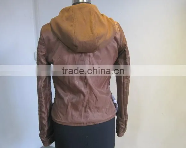 2016 Fashion Men Leather PU Genuine Cheap Faux Men Leather Jacket With High Quality For Men Leather Coat photo-6