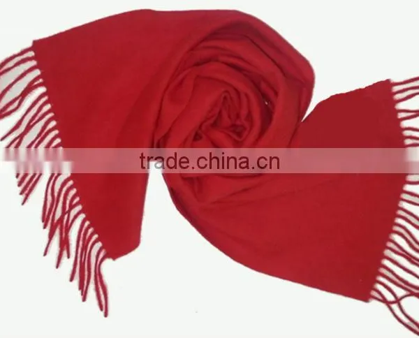 Hot Sale Winter Warmer Red Fringe Fashion Scarf