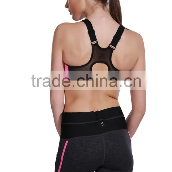 Top Quality Sexy Gym Mesh Sports Bra With Adjustable Strap photo-2