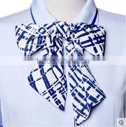 Custom High Quality Korea Design Female Uniform Fancy Blouse Designs Top Blouse photo-4
