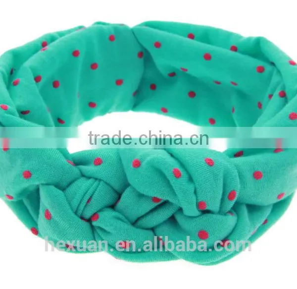 Cheap Kids Flower Floral Elastic Hairband Turban Rabbit Bowknot photo-3