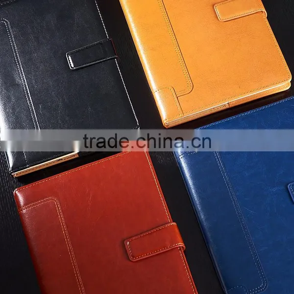 Pull-up Leather Planner Custom Personal Diary Notebook With Buckle Gold Foil Logo photo-3