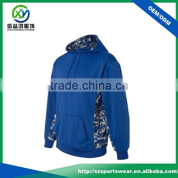 High Quality Sublimation Sleeve and Body Side 100%Polyester Sport Man Pullover Hoodie photo-2