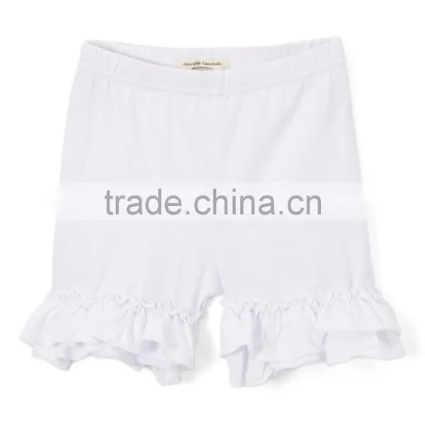 Hot Sale Custom Candy Color Girls Ruffle Shorts Cute Kids Ruffle Pants Wholesale Children's Clothing photo-3