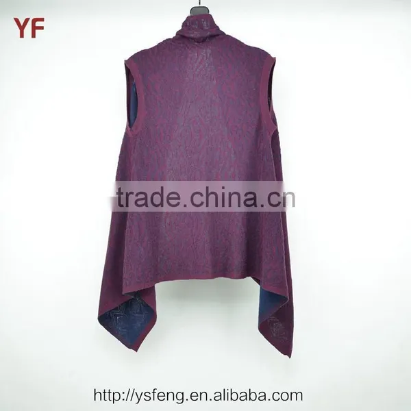 Fashion Cotton Poncho Women Knit Sweater Wholesale photo-2