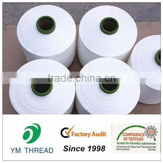 Chinese Pure Virgin Raw White Black 100% Polyester Spun Yarn Manufacturer photo-5