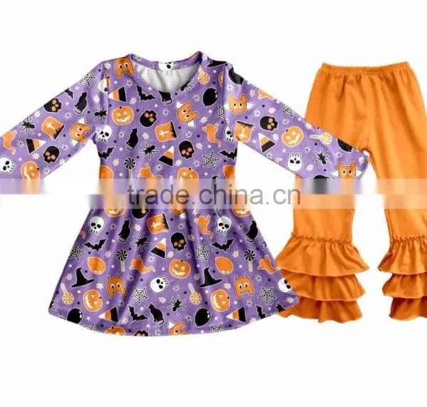 Newest Toddler Ruffle Pants Children Boutique Halloween Clothing Sets Kids Outfits Fall Baby Girl Clothes photo-5