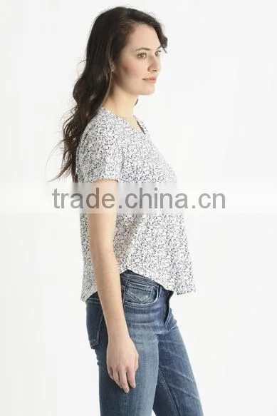 Custom Womens Spectacles Printed T-Shirts,Short Sleeve Cotton Printed T-shirts for Women photo-3