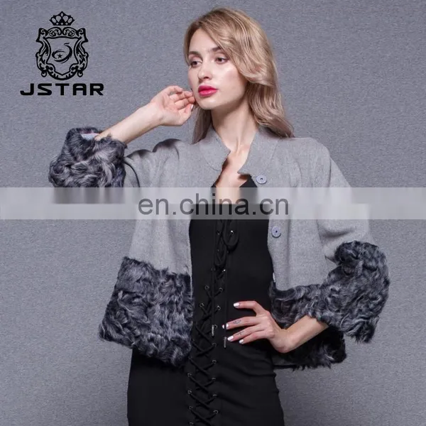 High Quality Women Three-Quarter Sleeve Cashmere Cardigan Coat for Women photo-4