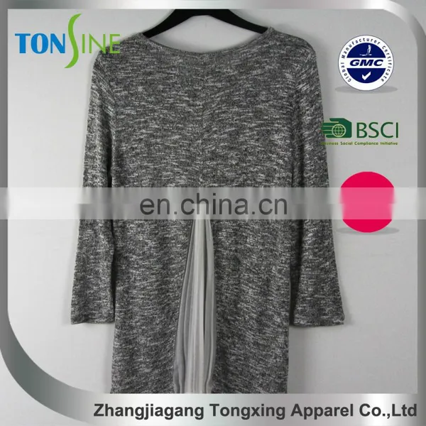 Women's Long Sleeved Chiffon Splicing photo-3