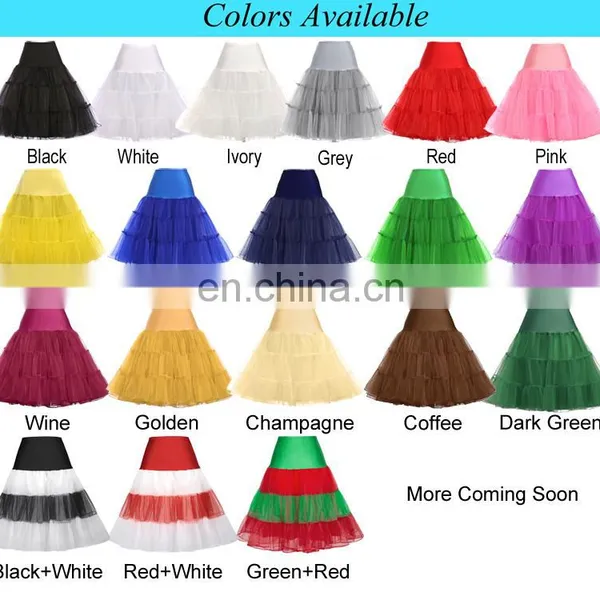 22 Colors Available Grace Karin Women A-line Short Retro Dress Vintage Crinoline Rockabilly Petticoat Underskirt CL008922-3 photo-5