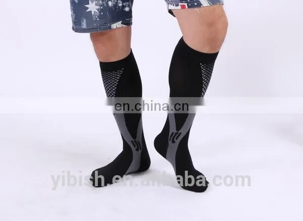 Socks Manufacturers Wholesale Nylon Sport Compression Socks 20-30 Mmhg for Running #YLW-17 photo-3