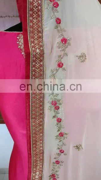 2017 Royal Occasion Wear Semi-Stitched Straight Cut Style Salwar Kameez (salwar Kameez Suits) photo-3